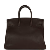 Hermes Birkin 35 Ebene Barenia Faubourg Gold Hardware - Thumbnail View 4