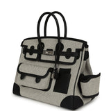 Hermes Birkin 35 Cargo Ecru-Black Swift and Toile H Canvas Palladium Hardware - Thumbnail View 5