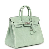 Hermes Birkin 25 Vert D'Eau Matte Alligator Palladium Hardware - Thumbnail View 2