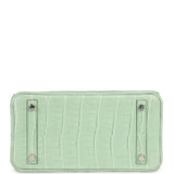 Hermes Birkin 25 Vert D'Eau Matte Alligator Palladium Hardware - Thumbnail View 6