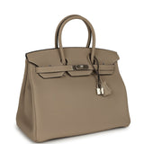 Hermes Birkin 35 Gris Tourterelle Togo Palladium Hardware - Thumbnail View 2