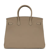 Hermes Birkin 35 Gris Tourterelle Togo Palladium Hardware - Thumbnail View 4