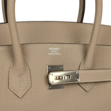 Hermes Birkin 35 Gris Tourterelle Togo Palladium Hardware - Thumbnail View 7
