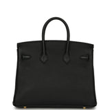 Pre-owned Hermes Birkin 25 Black Togo Gold Hardware - Thumbnail View 4