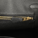 Pre-owned Hermes Birkin 25 Black Togo Gold Hardware - Thumbnail View 9