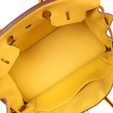 Pre-owned Hermes Birkin 35 Jaune Ambre Togo Palladium Hardware - Thumbnail View 8