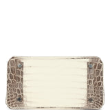 Hermes Birkin 25 Himalaya Niloticus Crocodile Palladium Hardware - Thumbnail View 6