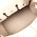 Hermes Birkin 25 Himalaya Niloticus Crocodile Palladium Hardware - Thumbnail View 8