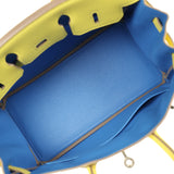 Hermes Birkin 25 Lime Verso Novillo Palladium Hardware - Thumbnail View 8