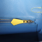 Hermes Birkin 25 Lime Verso Novillo Palladium Hardware - Thumbnail View 9