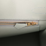 Hermes Birkin 30 Vert D'Eau Matte Alligator Gold Hardware - Thumbnail View 9