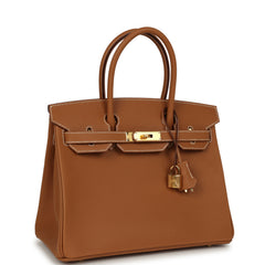 Hermes Birkin 30 Gold Epsom Gold Hardware