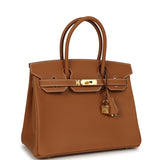 Hermes Birkin 30 Gold Epsom Gold Hardware - Thumbnail View 2