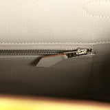 Pre-owned Hermes Birkin 35 Lime Candy Epsom Palladium Hardware - Thumbnail View 9