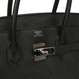 Pre-owned Hermes Birkin 35 Black Togo Palladium Hardware - Thumbnail View 7