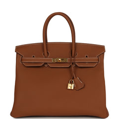 Hermes Birkin 35 Gold Togo Gold Hardware