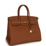Hermes Birkin 35 Gold Togo Gold Hardware - Thumbnail View 2