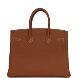 Hermes Birkin 35 Gold Togo Gold Hardware - Thumbnail View 4