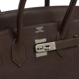 Vintage Hermes Birkin 35 Chocolate Togo Palladium Hardware - Thumbnail View 7