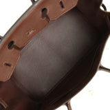 Vintage Hermes Birkin 35 Chocolate Togo Palladium Hardware - Thumbnail View 9