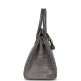 Hermes Birkin 30 Gris Paris Matte Alligator Gold Hardware - Thumbnail View 3