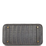 Hermes Birkin 30 Gris Paris Matte Alligator Gold Hardware - Thumbnail View 6