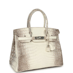 Hermes Birkin 30 Himalaya Niloticus Crocodile Palladium Hardware