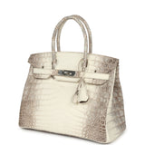 Hermes Birkin 30 Himalaya Niloticus Crocodile Palladium Hardware - Thumbnail View 5