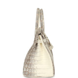 Hermes Birkin 30 Himalaya Niloticus Crocodile Palladium Hardware - Thumbnail View 3