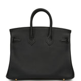 Hermes Birkin 25 Black Swift Gold Hardware - Thumbnail View 4