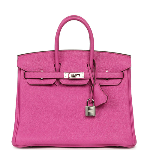 Hermes Birkin 25 Magnolia Clemence Palladium Hardware