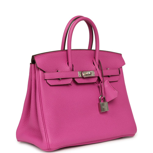 Hermes Birkin 25 Magnolia Clemence Palladium Hardware