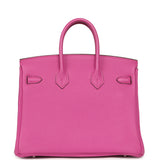 Hermes Birkin 25 Magnolia Clemence Palladium Hardware - Thumbnail View 4