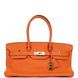 Vintage Hermes Shoulder Birkin 42 JPG Orange Clemence Gold Hardware - Thumbnail View 1