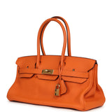 Vintage Hermes Shoulder Birkin 42 JPG Orange Clemence Gold Hardware - Thumbnail View 5