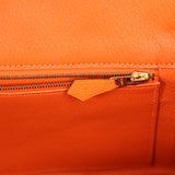 Vintage Hermes Shoulder Birkin 42 JPG Orange Clemence Gold Hardware - Thumbnail View 8