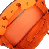 Vintage Hermes Shoulder Birkin 42 JPG Orange Clemence Gold Hardware - Thumbnail View 9