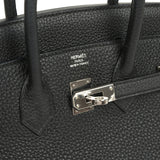 Pre-owned Hermes Birkin 25 Black Togo Palladium Hardware - Thumbnail View 7