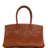 Hermes Shoulder Birkin Light 29 Fauve Barenia Faubourg Palladium Hardware - Thumbnail View 4