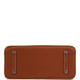 Hermes Shoulder Birkin Light 29 Fauve Barenia Faubourg Palladium Hardware - Thumbnail View 6