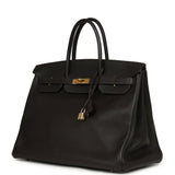 Vintage Hermes Birkin 40 Ebene Togo Gold Hardware - Thumbnail View 5