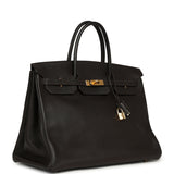 Vintage Hermes Birkin 40 Ebene Togo Gold Hardware - Thumbnail View 2