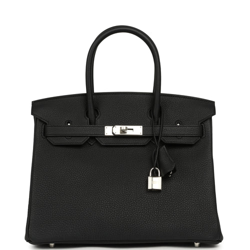 Hermes Birkin 30 Black Togo Palladium Hardware