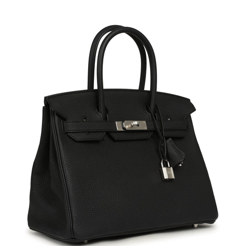 Hermes Birkin 30 Black Togo Palladium Hardware