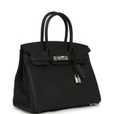 Hermes Birkin 30 Black Togo Palladium Hardware - Thumbnail View 2