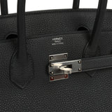 Hermes Birkin 30 Black Togo Palladium Hardware - Thumbnail View 7