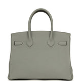 Pre-owned Hermes Birkin 30 Gris Mouette Togo Palladium Hardware - Thumbnail View 4