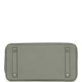 Pre-owned Hermes Birkin 30 Gris Mouette Togo Palladium Hardware - Thumbnail View 6