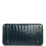 Pre-owned Hermes Birkin 35 Bleu Tempete Shiny Porosus Crocodile Palladium Hardware - Thumbnail View 6