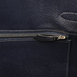 Vintage Hermes Birkin 30 Bleu Indigo Evergrain Palladium Hardware - Thumbnail View 9